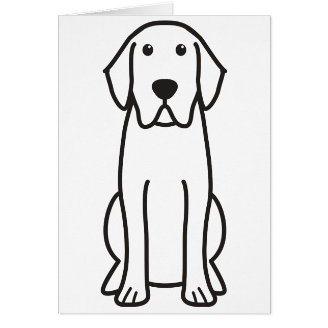 Labrador Retriever Dog Cartoon (Voorkant)