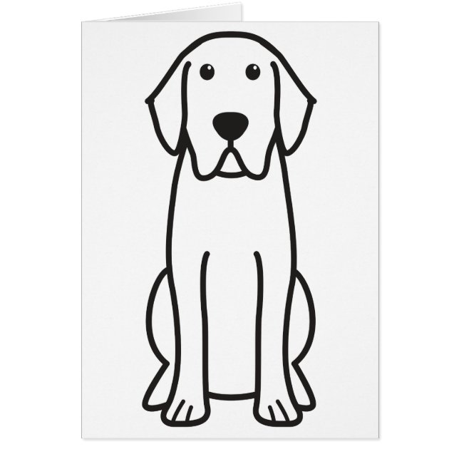 Labrador Retriever Dog Cartoon (Voorkant)
