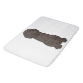 Labrador Retriever Dog Cartoon Badmat (Gekanteld)