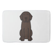 Labrador Retriever Dog Cartoon Badmat (Voorkant)