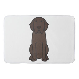 Labrador Retriever Dog Cartoon Badmat
