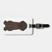 Labrador Retriever Dog Cartoon Bagagelabel (Voorkant horizontaal)