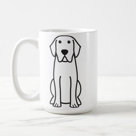 Labrador Retriever Dog Cartoon Coffee Mok (Links)