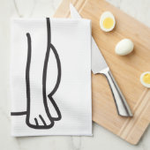 Labrador Retriever Dog Cartoon Kitchen Towel Theedoek (Quarter Fold)