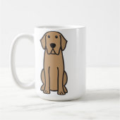 Labrador Retriever Dog Cartoon Koffiemok (Links)