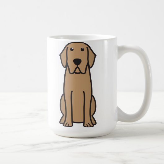 Labrador Retriever Dog Cartoon Koffiemok (Rechts)