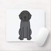 Labrador Retriever Dog Cartoon Muismat (Met muis)