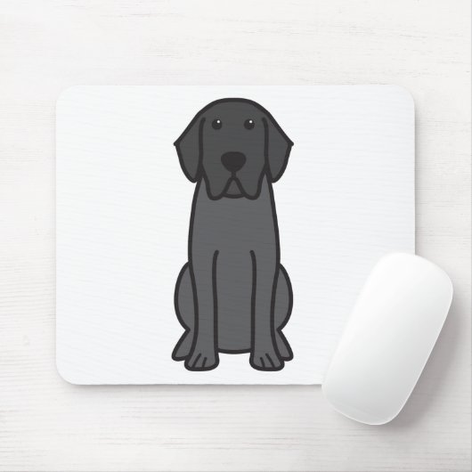 Labrador Retriever Dog Cartoon Muismat (Met muis)