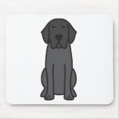 Labrador Retriever Dog Cartoon Muismat (Voorkant)