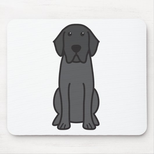 Labrador Retriever Dog Cartoon Muismat (Voorkant)