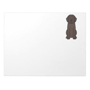 Labrador Retriever Dog Cartoon Notitieblok