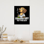 Labrador Retriever Dog Chemistry Science Teacher Poster (Keuken)