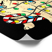 Labrador Retriever Dog Christmas Lights Xmas Pet D Poster (Hoek)