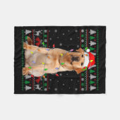 Labrador Retriever Dog Christmas Ugly Sweater Ligh Fleece Deken (Voorkant (Horizontaal))