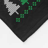 Labrador Retriever Dog Christmas Ugly Sweater Ligh Fleece Deken (Hoek)