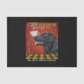 Labrador Retriever Dog Coffee Tissuepapier (Voorkant)