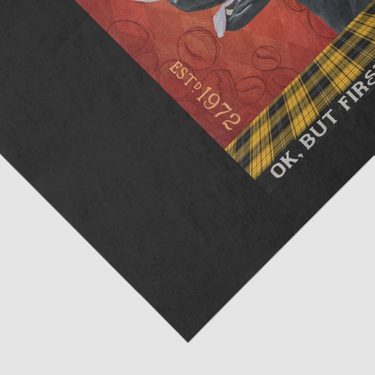 Labrador Retriever Dog Coffee Tissuepapier (Detail)