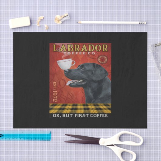 Labrador Retriever Dog Coffee Tissuepapier (Craft)