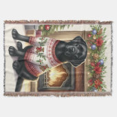  Labrador Retriever Dog Cosy Christmas Deken (Voorkant)