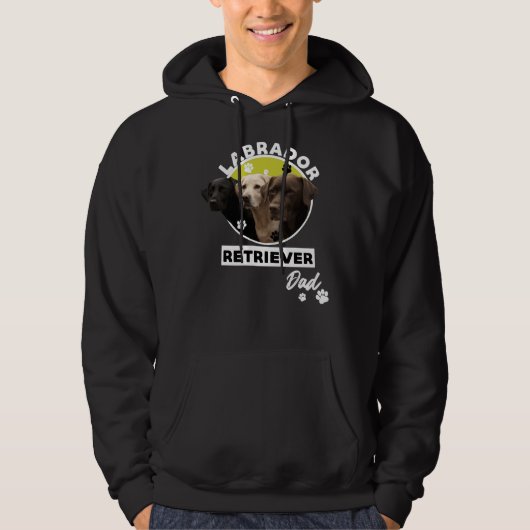 Labrador Retriever Dog Dad 111 Hoodie (Voorkant)