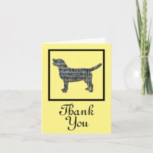 Labrador Retriever Dog Dank je Wenskaart Kaart