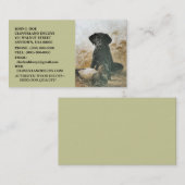 LABRADOR RETRIEVER DOG & DECOY ~VISITEKAARTJES! VISITEKAARTJE (Voorkant / Achterkant)