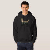 Labrador Retriever Dog Forest Mountain Sunset Hoodie (Voorkant volledig)