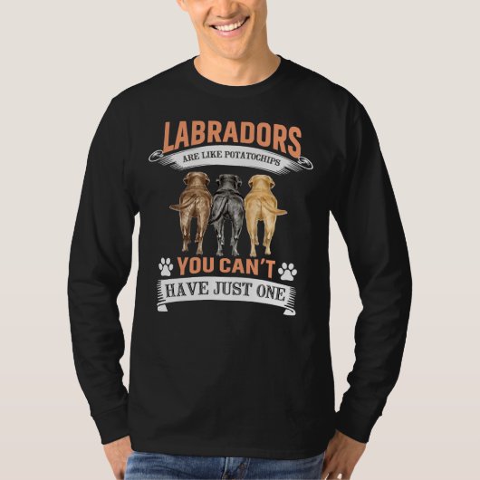 Labrador Retriever Dog Funny T-shirt (Voorkant)