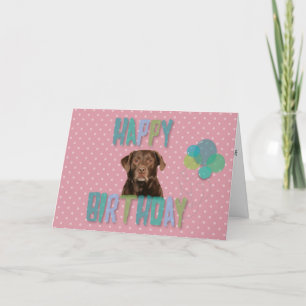 Labrador Retriever Dog Happy Birthday Kaart