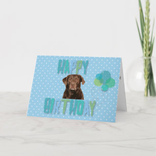 Labrador Retriever Dog Happy Birthday Kaart