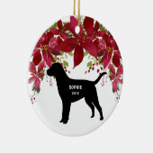 Labrador Retriever Dog kerstboomversiering Keramisch Ornament (Rechts)