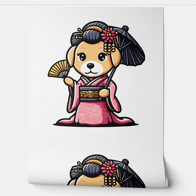 Labrador Retriever Dog Kimono Behang (Afrollen)