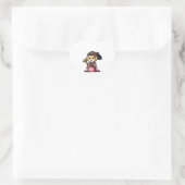 Labrador Retriever Dog Kimono Hart Sticker (Tas)