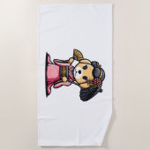 Labrador Retriever Dog Kimono Strandlaken (Voorkant)
