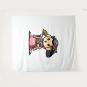 Labrador Retriever Dog Kimono Wandkleed (Voorkant (horizontaal))
