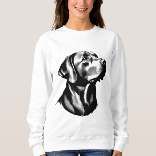 Labrador Retriever Dog Mom Illustration Sweatshirt (Voorkant)