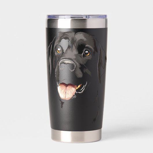 Labrador Retriever Dog Motif Pet Art Labrador Retr Geïsoleerde Drinkbeker (Voorkant)