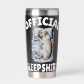 Labrador Retriever Dog Official Sleepshirt Napping Geïsoleerde Drinkbeker (Voorkant)