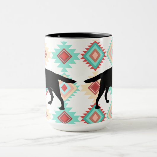 Labrador Retriever Dog op de zuidwestelijke achter Mok (Midden)