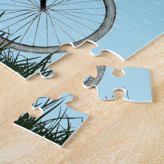 Labrador Retriever Dog op  fiets Legpuzzel (Zijkant)