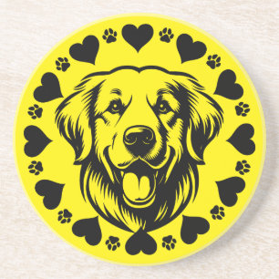 Labrador Retriever Dog Owner Zandsteen Onderzetter