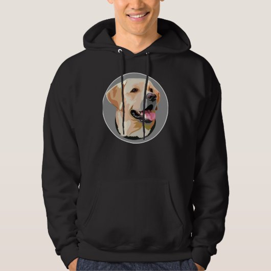 Labrador Retriever Dog Pap Moeder Jongen Meisje Pe Hoodie (Voorkant)