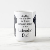 Labrador Retriever Dog Pap Schattige Puppy Vaders  Koffiemok (Center)