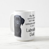 Labrador Retriever Dog Pap Schattige Puppy Vaders  Koffiemok (Voorkant links)