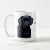Labrador Retriever Dog Pap Schattige Puppy Vaders  Koffiemok (Links)