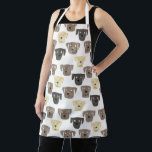 Labrador Retriever Dog Pattern Apron Schort<br><div class="desc">Waterverf schilderij van schattige Labrador Retriever-honden,  perfect voor dierenliefhebbers,  hondenwandelaars,  hondenfokkers en dierenartsen.</div>