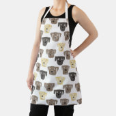 Labrador Retriever Dog Pattern Apron Schort (Insitu)