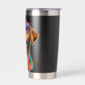 Labrador Retriever Dog Pet Art Sunglasses Labrador Geïsoleerde Drinkbeker (Links)