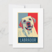 Labrador Retriever Dog Portrait Pop Art (Voorkant)