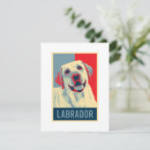 Labrador Retriever Dog Portrait Pop Art (Staand voorkant)